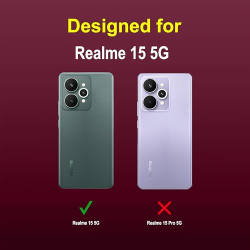 Image of Zapcase Back Case Cover for Realme 15 5G | Compatible for Realme 15 5G Back Cover | Liquid Silicon Magic Case with Camera Protection | Plum