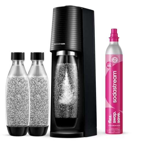Sodastream Terra – Machine à eau pétillante avec système CO₂ Quick Connect, cylindre de gaz...