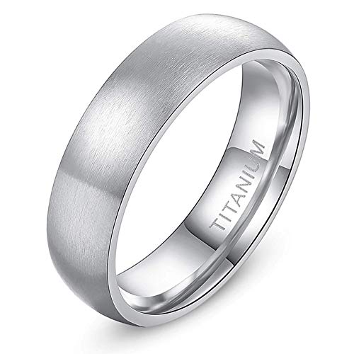 Bague en titane brossé Zakk : l'alliance élégante et moderne pour couples