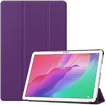 Aksesuarcim Huawei MatePad 11.5 2023 ile Uyumlu K l f 2 Farkl  Stand Olabilen Arka K s m  effaf Sert Silikon  nce Hafif Tablet K l f  Mor