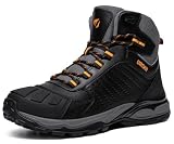 URDAR Botas Montaña De Senderismo Trekking Hombre Impermeables Negro 41EU