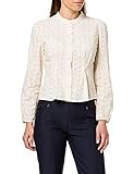 bluse creme seide nachhaltig ONLY Damen ONLASHANTI Life LS ANG DNM Shirt Bluse, Creme, S