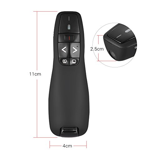 Domary Apresentação em Powerpoint USB sem fio de 2,4 GHz PPT Flip Pen Pointer Clicker Apresentador c