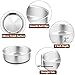 P&P CHEF Cake Pan Set of 4, Stainless Steel Baking Round Cake Pans Tins Bakeware for Birthday Wedding, Leak-proof & Easy Clean, Mirror Finish & Easy Releasing, 6 Inch