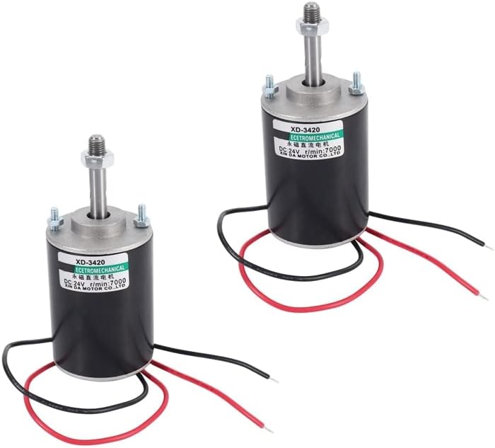 2X Xd-3420 30W High Speed Cw/Ccw Permanent Magnet Dc Motor For Diy Generator(Dc 12V 3000Rpm)