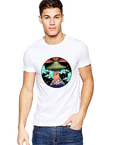 VLAM Slim Fit Space Art Round Neck Graphic Printed Unisex T-Shirt | Cotton Tshirt for Men anad Women