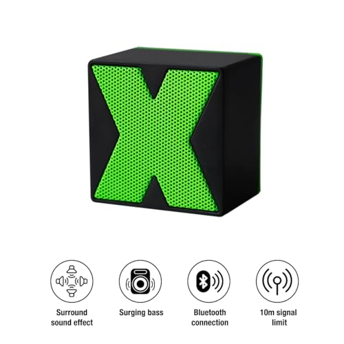 Image of S K Tea Merchant Portable Bluetooth Speaker with HD Sound, LED Lights & Waterproof Design - Clip-On Wireless Mini Speaker for Shower, Travel, Outdoors - Compact & Stylish