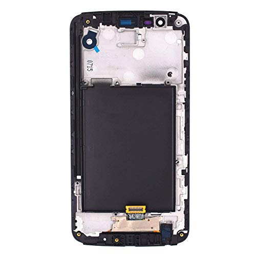 Image of LCD Screen Display with Digitizer Touch Panel with Bezel Frame Compatible with LG Stylus 3 LS777 K10 Pro M400DK(Black)