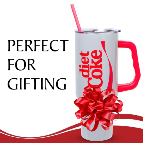 Image of Silver Buffalo Coca-Cola Diet Coke Vertical, Stainless Steel Tumbler, 40oz