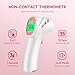 Forehead Thermometer for Adults, Kids & Babies, No-Touch Digital Thermometer with LCD Backlight Display, Fever Alarm and 1s Instant Reading - Pink