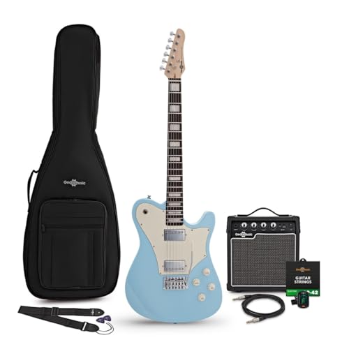 Knoxville Select Electric Guitar Blue, 10W Guitar Amp & Accessory Pack