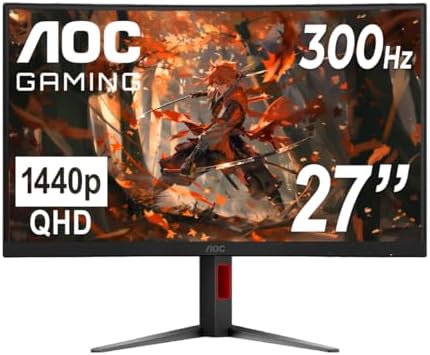 AOC C27G2Z 27" Curved Frameless Ultra-Fast Gaming Monitor, FHD 10...