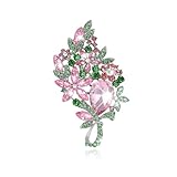 Flower Brooch Rhinestone Brooch Pins for Women Aka Sorority Gifts for Women Aka Paraphernalia Pin Spring Flower Jewelry Lapel Pin Dress Suit Accessories Boutonniere Ideas Gift