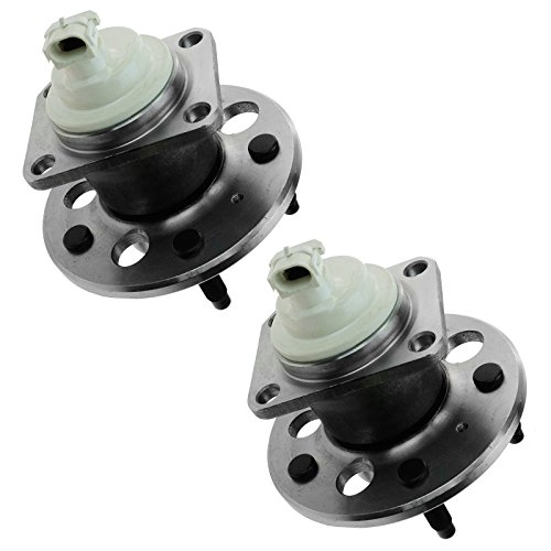 Image of TRQ 2 Piece Rear Wheel Bearing & Hub Assembly Set Compatible with 2004-2005 Buick Century 2005-2009 Lacrosse 1997-2004 Regal 2005 Terraza 2000-2013 Chevrolet Impala 2014-2016 Impala Limited 2000-2007