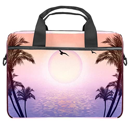 Sacoche PC portable 13-14.5 pouces à motif tropical multicolore