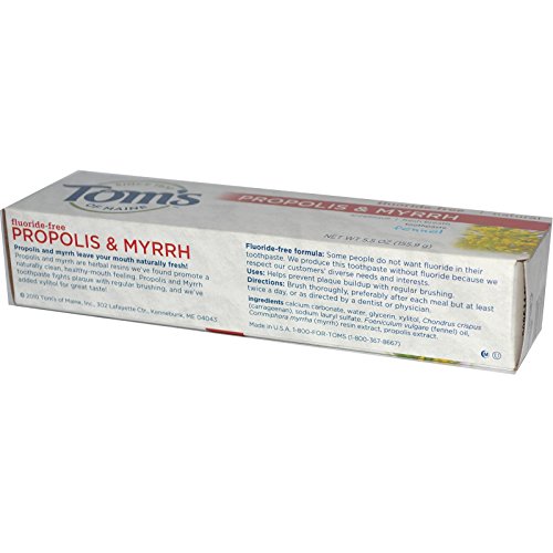 Toms of Maine Propolis and Myrrh Toothpaste Fennel - 5.5 oz - Case of 6