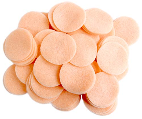 Image of Playfully Ever After Peach Craft Felt Circles (1 Inch - 100pc)