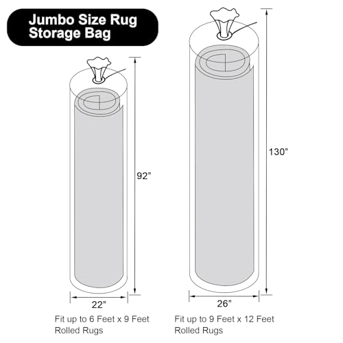 HFKPJRT 2 Pcs Rug Storage Bags