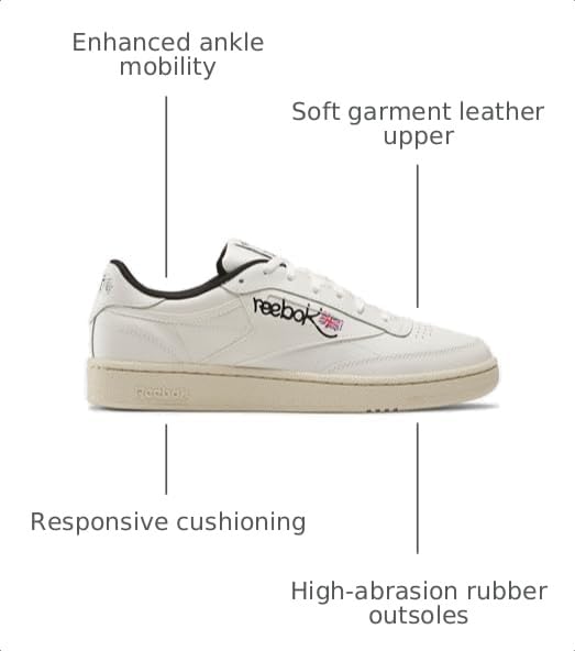 Image of Reebok Club C 85 Tennis Shoes for Women - White Womens Sneakers