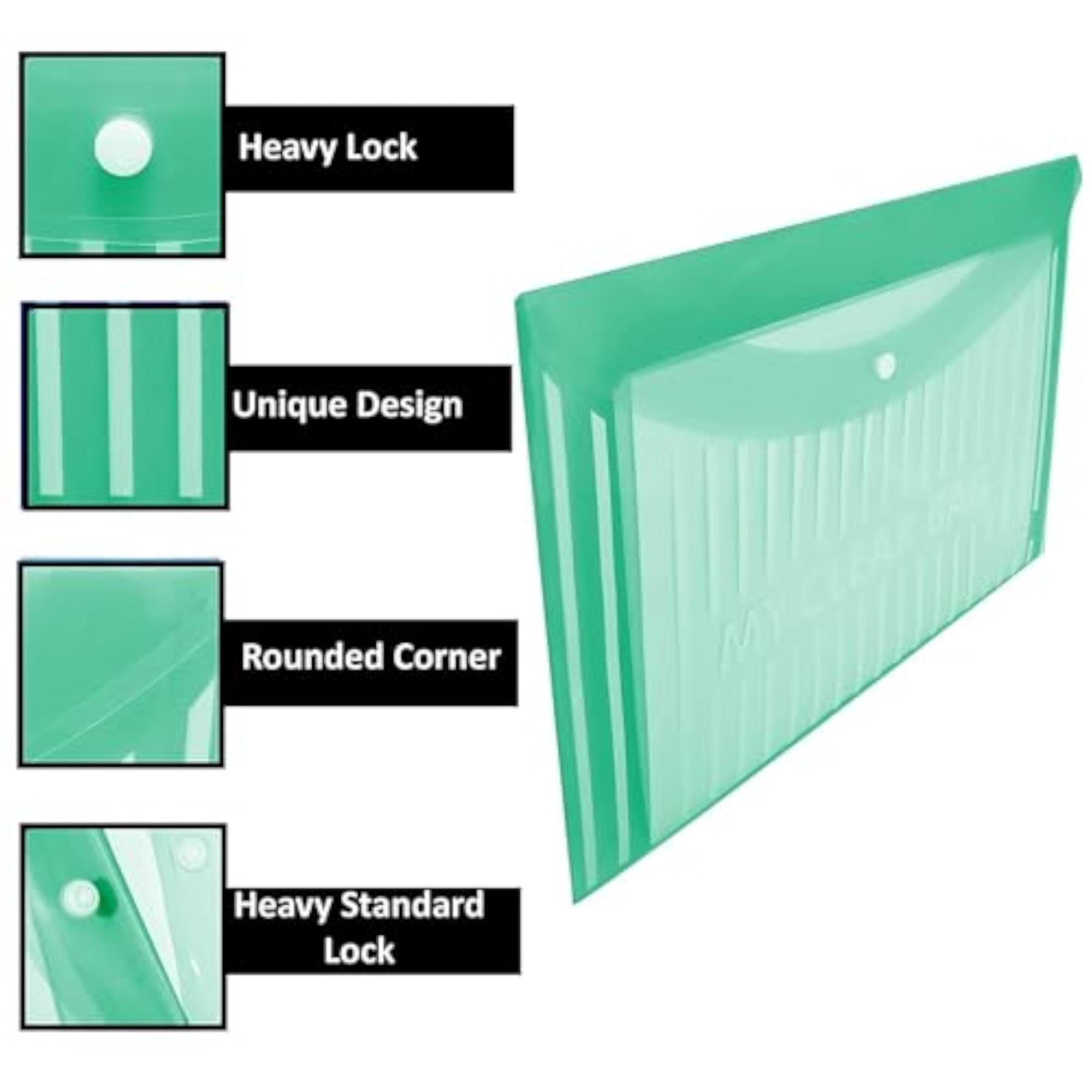 Lining Print Plastic Poly Document File Folders