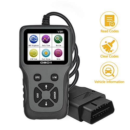 Friencity OBD2 Escáner, OBD 2 Lector de código de automóvil Adaptador EOBD Auto Controle la luz del Motor Herramienta de escaneo de diagnóstico Can para vehículo con protocolo OBD II 1996 y más Nuevo