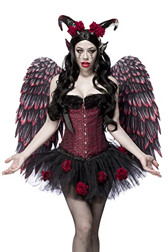 Rose Devil kit complet M pour costume bicolore sans couture fragile