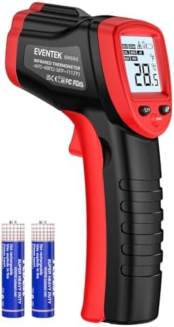 Termómetro Infrarrojo(-50°C~600°C (-58°F~1112°F), Eventek Digital...