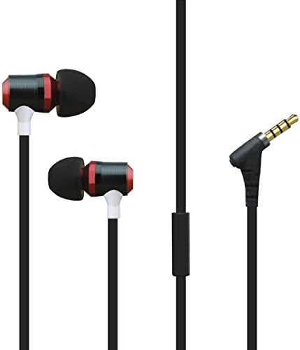 XKDUN CK-820 Inline Microphone Wired Stereo Earphone for iPhone iPad Smartphone (Black)