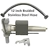 Delta Side Mount Fill Valve with Braided Water Line & Bracket