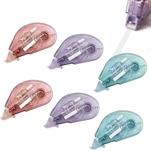 Cinta Doble Cara Para Pegar Roller, 6 Piezas Pegamento Roller, 6m X 6mm