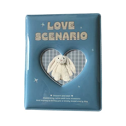 Kpop Photocards Album Book 72 Pockets Mini Photo Cards Holder for Instax Polaroid Films Organize Perfect for Kpop Lovers Picture Collectors (BLUE)