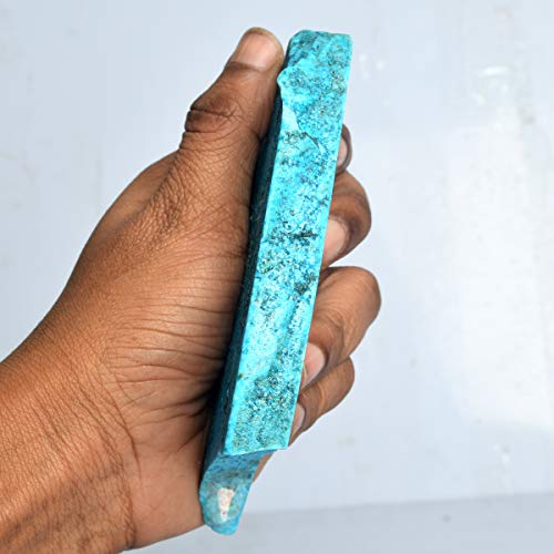 GEMHUB A Grade Natural Raw Rough Blue Turquoise Slab 1223.005.50 Ct Healing Crystal Rough Turquoise for Cabbing3