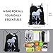 GGNKDL Mochila con cremallera con cordón y diseño de silueta de unicornio Imagen de GGNKDL Mochila con cremallera con cordón y diseño de silueta de unicornio