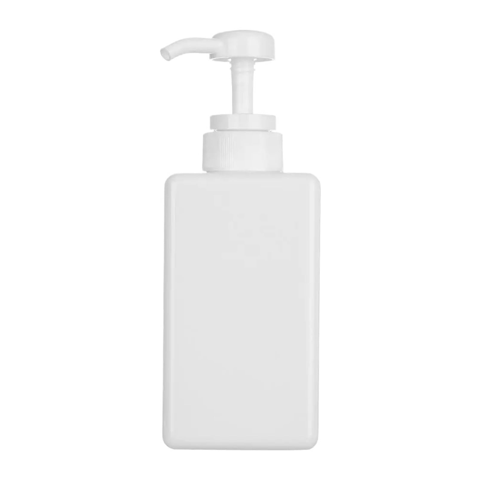 SKPVPOKOYL Square Pump Bottlesnding Shampoo Lotion Shower Gel Allocator Travel Bottles for Toiletries(White,650ml)