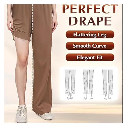SwiftPura - High Rise Ultra Soft Pull-On Drape Pants, Straight Legged Trousers2