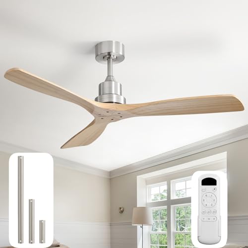 Sofucor 52 Inch Wood Ceiling Fan