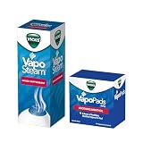 Vicks VapoPads Original Menthol Scent Refill Pads Humidifiers and Sinus Inhaler, 20-Pack VapoSteam Medicated Liquid Camphor Cough Suppressant, Compatible Humidifiers, 8 Oz