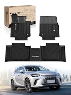 YHTAUTO Floor Mats Fit 2023-2026 Lexus RX /RX350 /RX350h /RX500h, NOT for RX450h+ PHEV, TPE All Weather Floor Liner Odorless Custom Fit Car Mats, 1st 2nd Row Liner