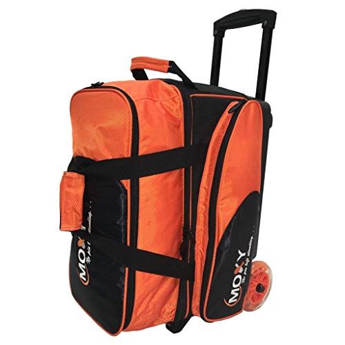 Moxy Bowling Products Blade Premium Double Roller Bowling Bag- Orange/Black