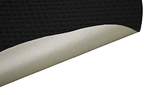 Garland Rug TS000N060R15 Town Square Black 5' X 5' Round Stain Resistant Indoor Area Rug thumb #3