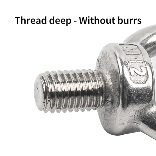 15 Stücke ringschraube m5 edelstahl 304 augenbolzen,außengewinde ring augenbolzen runde ringbolzen,ringschrauben augenschraube, für Augbolzen zur Befestigung und Aufhängung