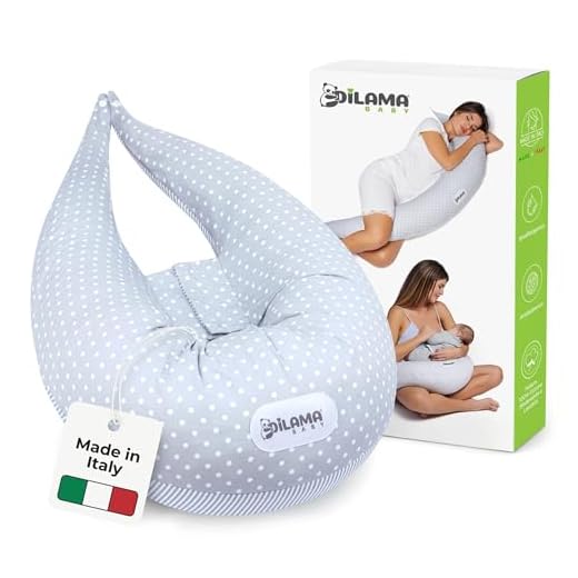 Dilamababy Cuscino Gravidanza in Fiocchi di Memory Foam e Fiber Ball Made in Italy - Cuscino Gravidanza per Dormire Multifunzionale