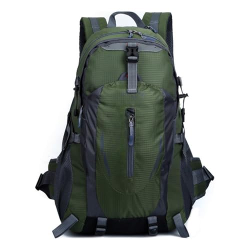 Mochila Impermeável 40L Trekking Camping Caminhada Masculina Esportiva Viagem Aventura Montanhismo (Verde-escuro)
