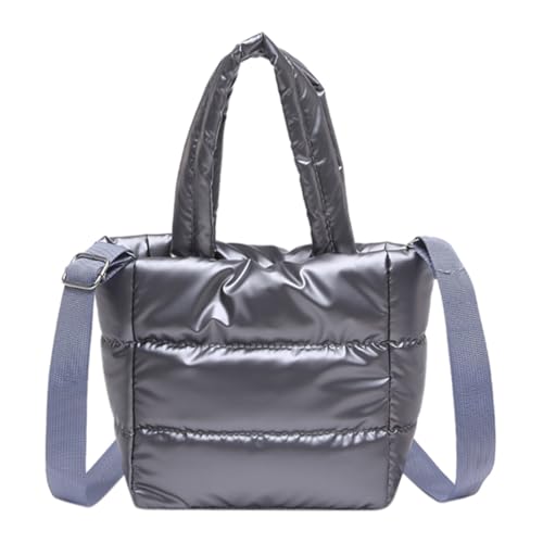 Cymwer Puffer Tote Bag Bolso Bandolera Acolchado para Mujer Bolso pequeño Acolchado Bolso de Hombro con Correa Ajustable