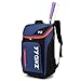 バドミントンラケットバッグ テニス ラケットケース バックパック スポーツ 3本収納可能 防水生地 靴収納 旅行用 多機能型 大容量 ネイビー