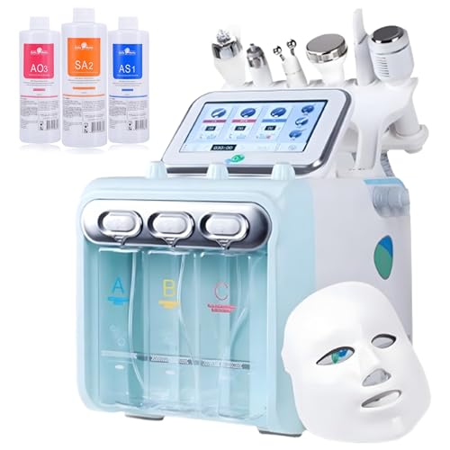 Evoessa Facial Care Machine 7 in 1 Multifunctional Face Care Device for Skin Moisturizing – A Vacuum Cleaning Jet for Home and Beauty Salon