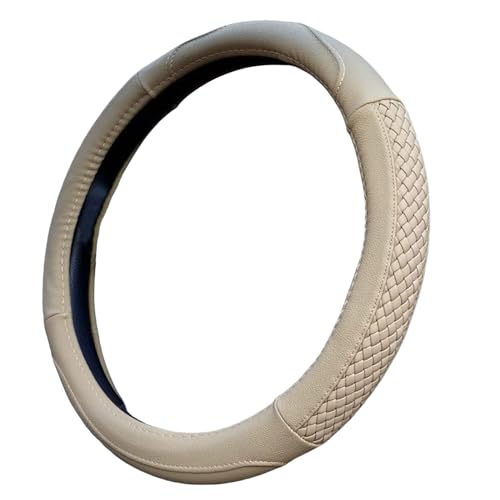 Moyishi - Funda de piel para volante (ajuste universal)
