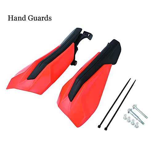 Powermotor Motorcycle Handguards,Dirt Bike Hand Guards Universal Atv Pit Bikes Handle Protector For 50 65 85 125 150 250 300 350 450 500 Sx Sx-F Exc-F Six Days Xc Xcf Xc-W Tpi (Orange) #TOP1