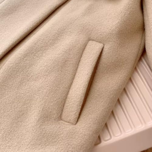 Girls' Stylish Winter Coat – Warm Double-Breasted Jacket with Toggle Buttons3