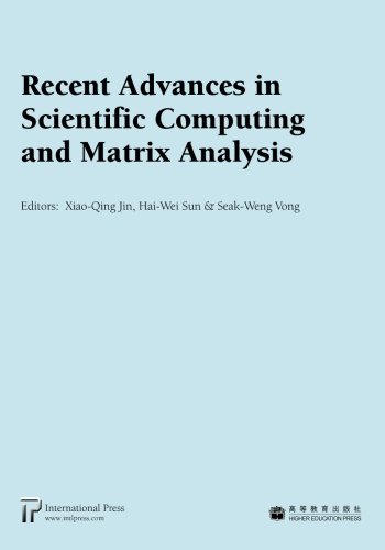 Preisvergleich Produktbild Recent Advances in Scientific Computing and Matrix Analysis